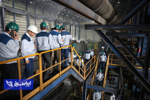 بازدید مدیرعامل گروه فولاد مبارکه از فولاد سنگان
