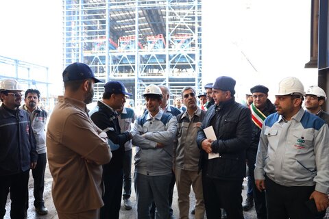 بازدید مدیرعامل گروه فولاد مبارکه از پروژه کارخانه کنسانتره ۲.۴ میلیون تنی اُپال پارسیان سنگان