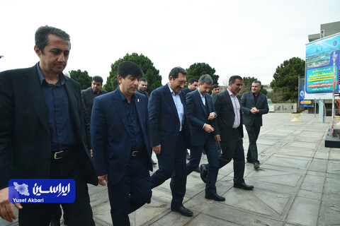 بازدید وزیر صمت از فولاد مبارکه در آخرین روز سال