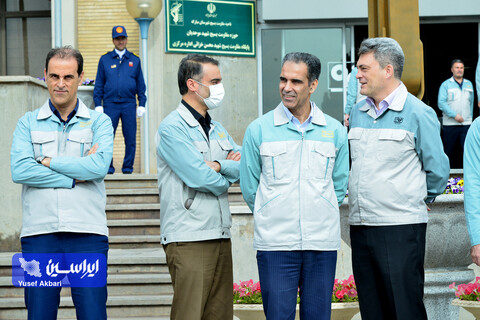 بازدید وزیر صمت از فولاد مبارکه در آخرین روز سال