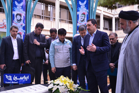 بازدید وزیر صمت از فولاد مبارکه در آخرین روز سال