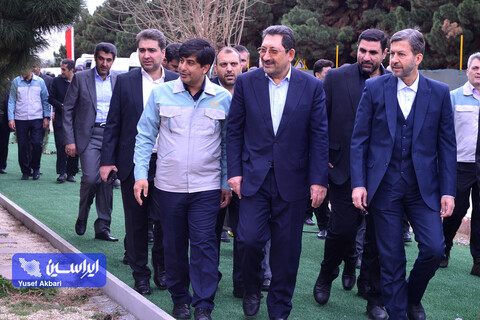 بازدید وزیر صمت از فولاد مبارکه در آخرین روز سال