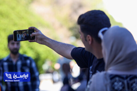 مسافران نوروزی در میدان نقش جهان اصفهان