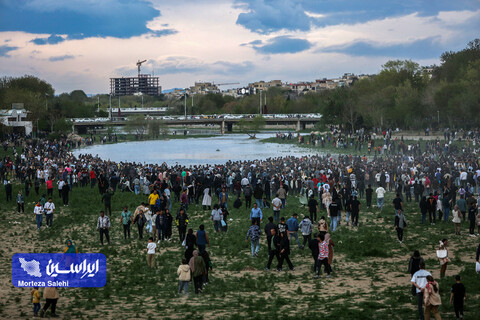 استقبال مردم از جاری شدن موقت زاینده‌رود