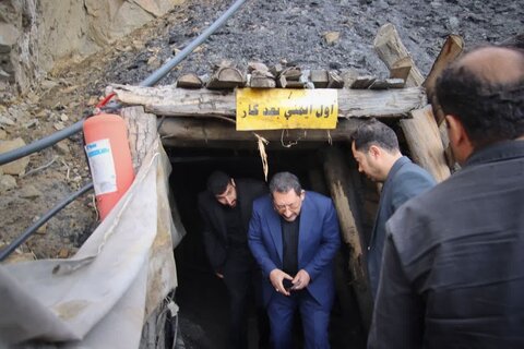 وزیر صمت از معدن مهماندویه دامغان بازدید کرد / بررسی ابعاد حادثه مرگبار