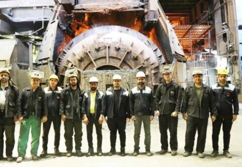 ثبت رکورد جدید نسوز کنورتور فولادسازی با ۴۱۴۱ ذوب در ذوب آهن اصفهان