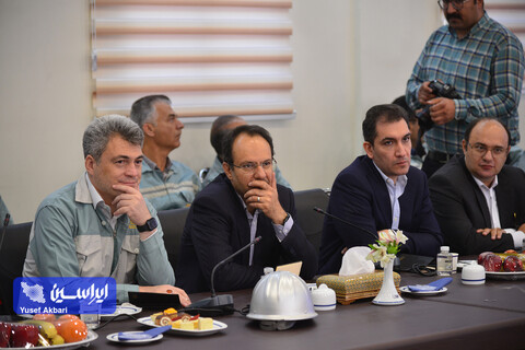 نشست مدیرعامل گروه فولاد مبارکه با مدیرعامل و مدیران شرکت فولاد و نورد سبا
