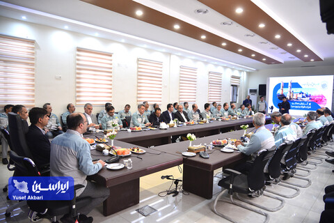 نشست مدیرعامل گروه فولاد مبارکه با مدیرعامل و مدیران شرکت فولاد و نورد سبا