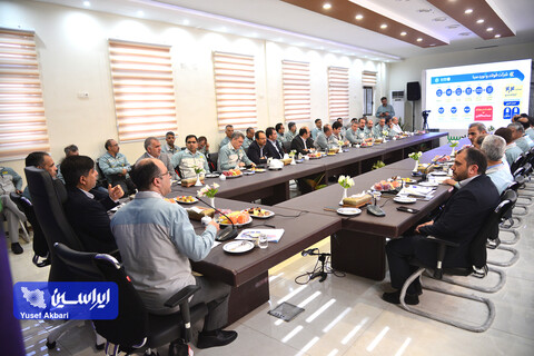 نشست مدیرعامل گروه فولاد مبارکه با مدیرعامل و مدیران شرکت فولاد و نورد سبا