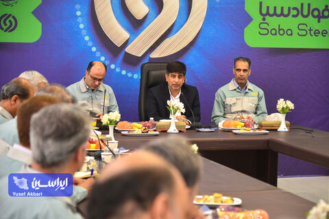 نشست مدیرعامل گروه فولاد مبارکه با مدیرعامل و مدیران شرکت فولاد و نورد سبا