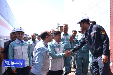 بازدید مدیرعامل گروه فولاد مبارکه از خطوط تولید شرکت فولاد و نورد سبا