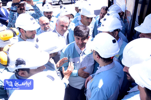 بازدید مدیرعامل گروه فولاد مبارکه از خطوط تولید شرکت فولاد و نورد سبا