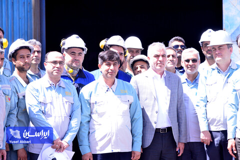 بازدید مدیرعامل گروه فولاد مبارکه از خطوط تولید شرکت فولاد و نورد سبا