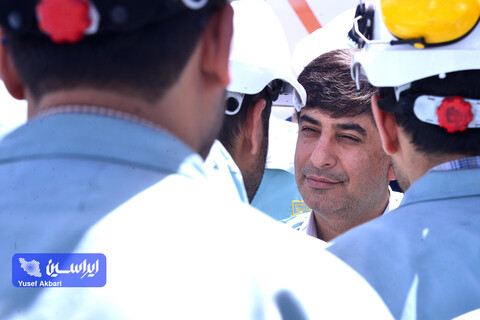 بازدید مدیرعامل گروه فولاد مبارکه از خطوط تولید شرکت فولاد و نورد سبا