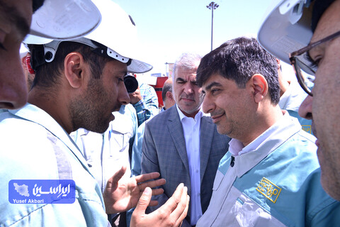 بازدید مدیرعامل گروه فولاد مبارکه از خطوط تولید شرکت فولاد و نورد سبا