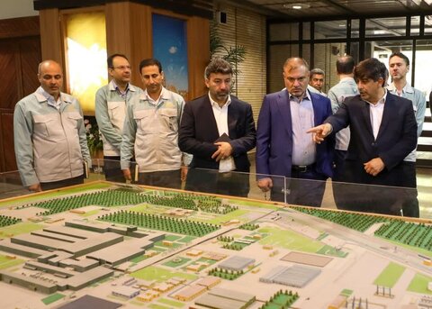بازدید مقامات سازمان بازرسی کشور از فولاد مبارکه