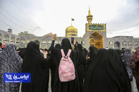 حال و هوای حرم رضوی در سالروز میلاد امام رضا علیه‌السلام