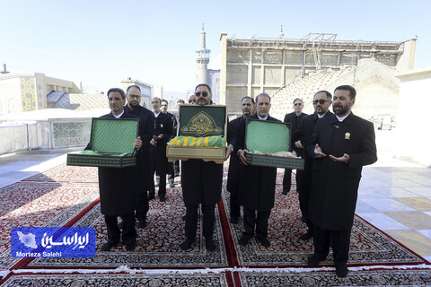 حال و هوای حرم رضوی در سالروز میلاد امام رضا علیه‌السلام