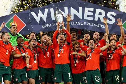 دومین قهرمانی پرتغال در لیگ ملت‌ها/ رونالدو در ۴۰ سالگی هم جام گرفت