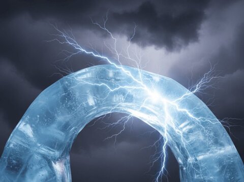 یخ برق تولید می‌کند