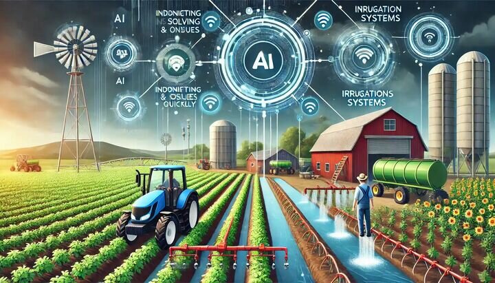 هوش مصنوعی مزارع را آبیاری می‌کند