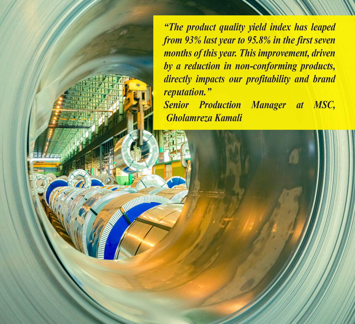 Historic 95.87% Quality Yield Record