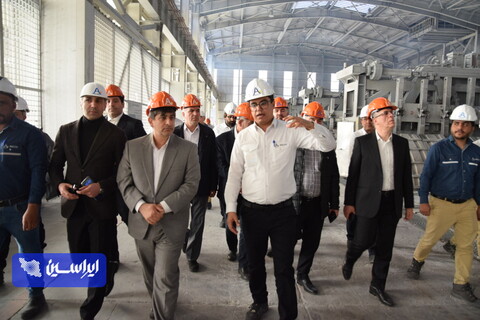 بازدید مدیرعامل گروه فولاد مبارکه از مجتمع آلومینیوم جنوب