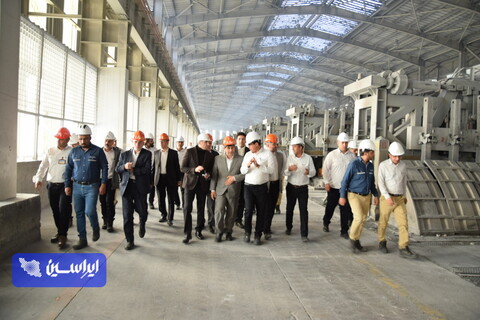 بازدید مدیرعامل گروه فولاد مبارکه از مجتمع آلومینیوم جنوب