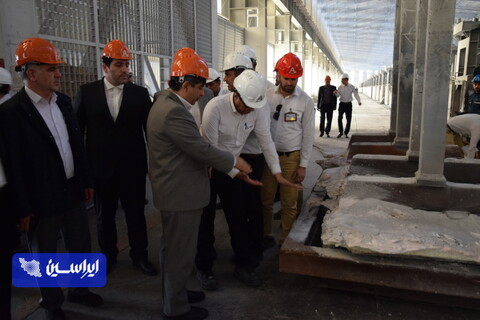 بازدید مدیرعامل گروه فولاد مبارکه از مجتمع آلومینیوم جنوب