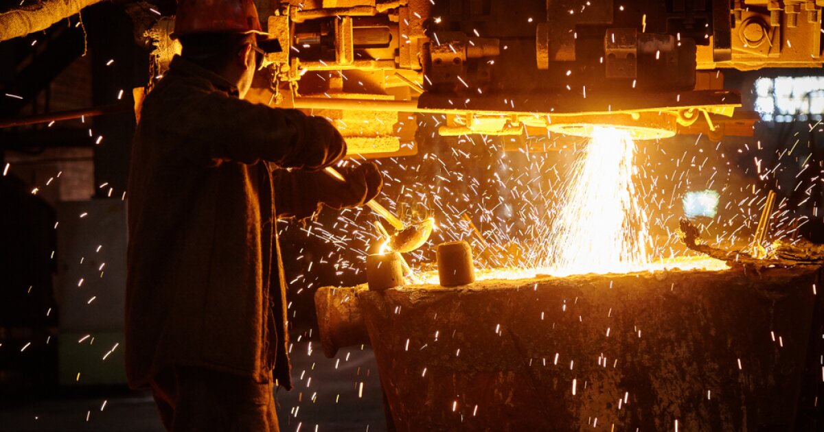 رشد تولید فولاد اسپانیا