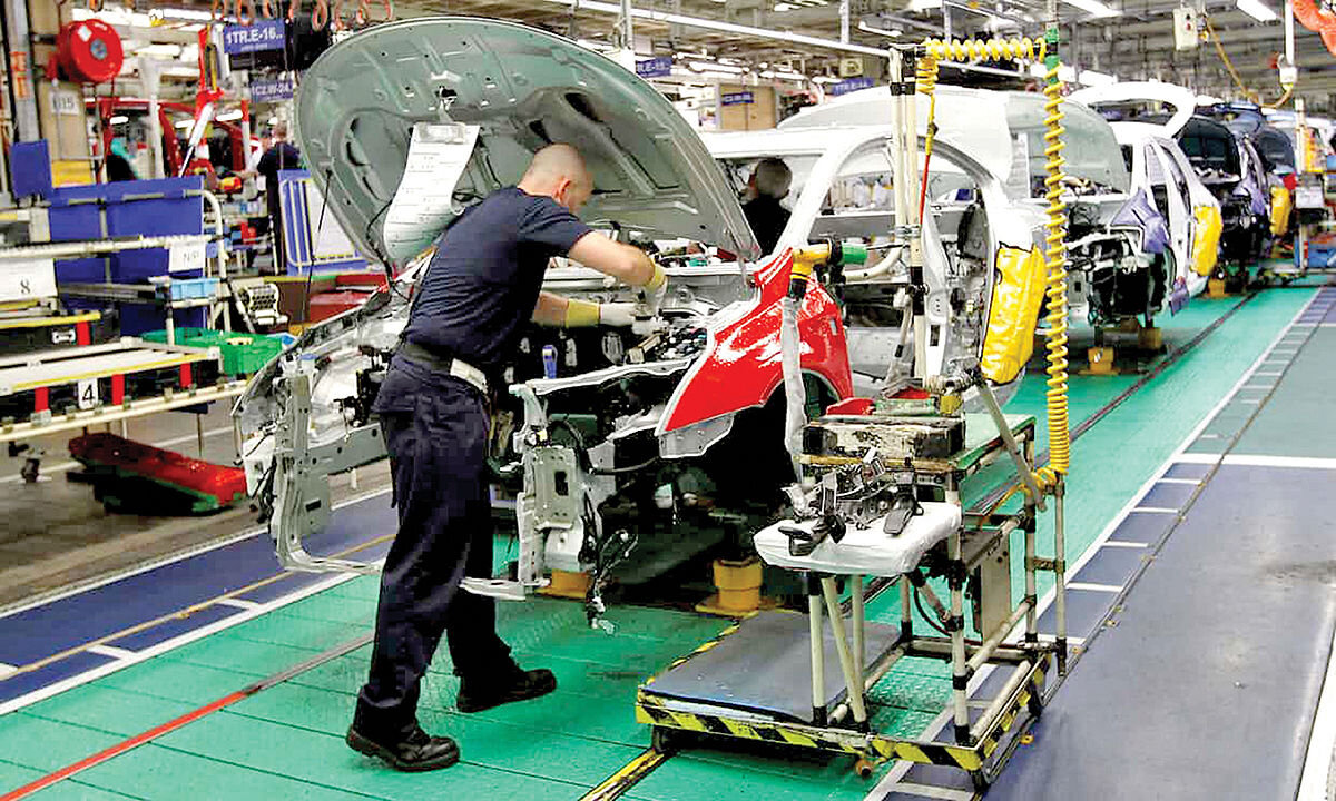 سقوط ۱۵.۵ درصدی تولید خودرو در انگلیس