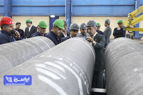 بازدید راهبردی مدیرعامل فولادمبارکه از خطوط تولید نوین الکترود اردکان