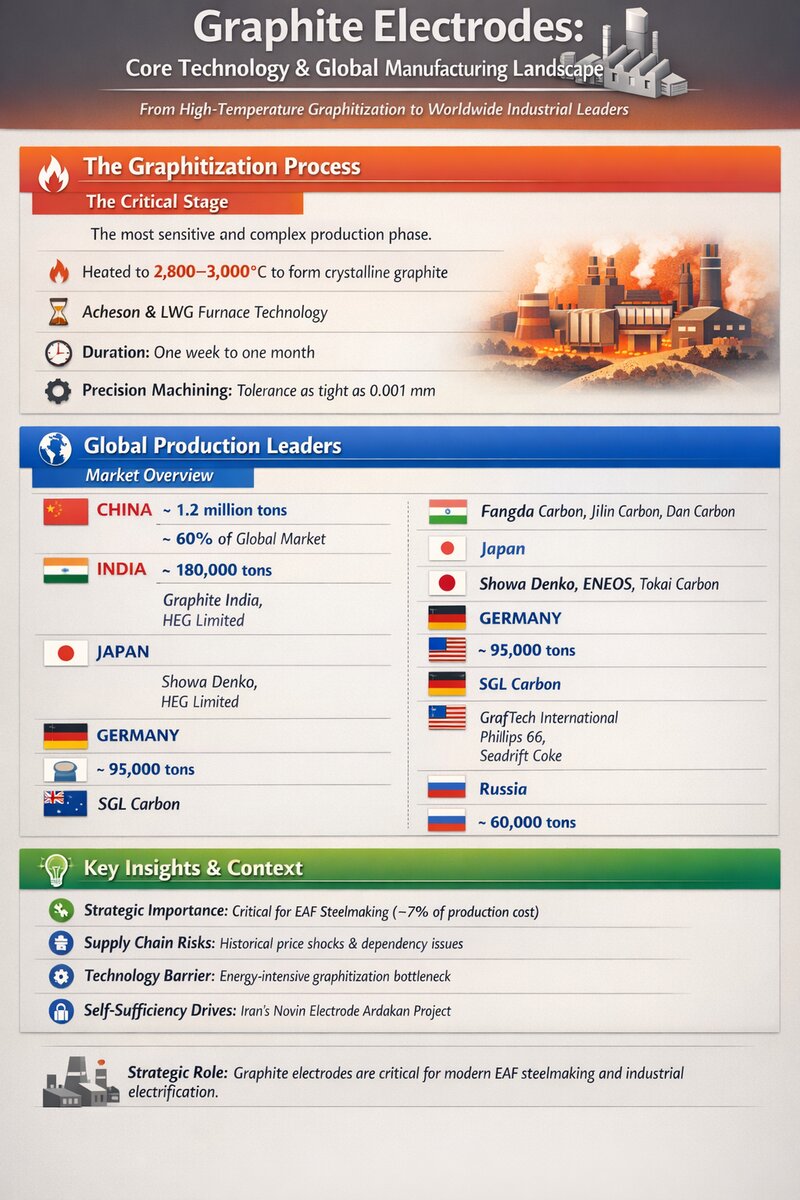 گام بلند در تولید الکترود گرافیتی